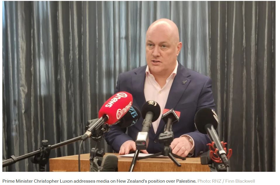 PM Christopher Luxon Defends NZ Decision To Not Recognise Palestinian ...