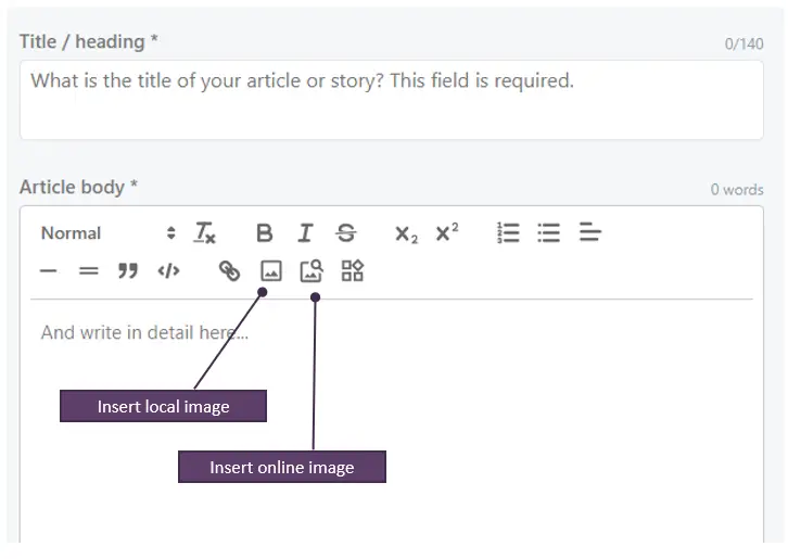 How To Add An Article Postscript Article post type | MainCross
